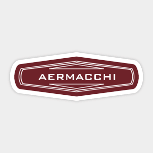 Classic Aermacci Motorcycles Logo for Vintage Racing Enthusiasts Sticker